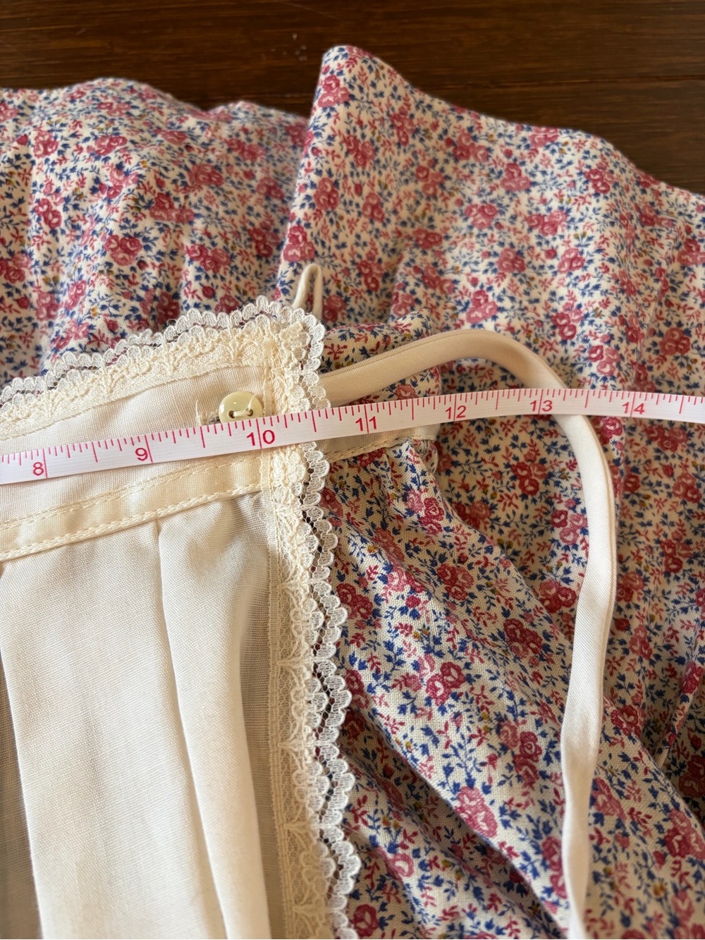 Vintage Gunne Sax Jessica McClintock Prairie Floral Skirt With Detachable Apron - Picture 9 of 11